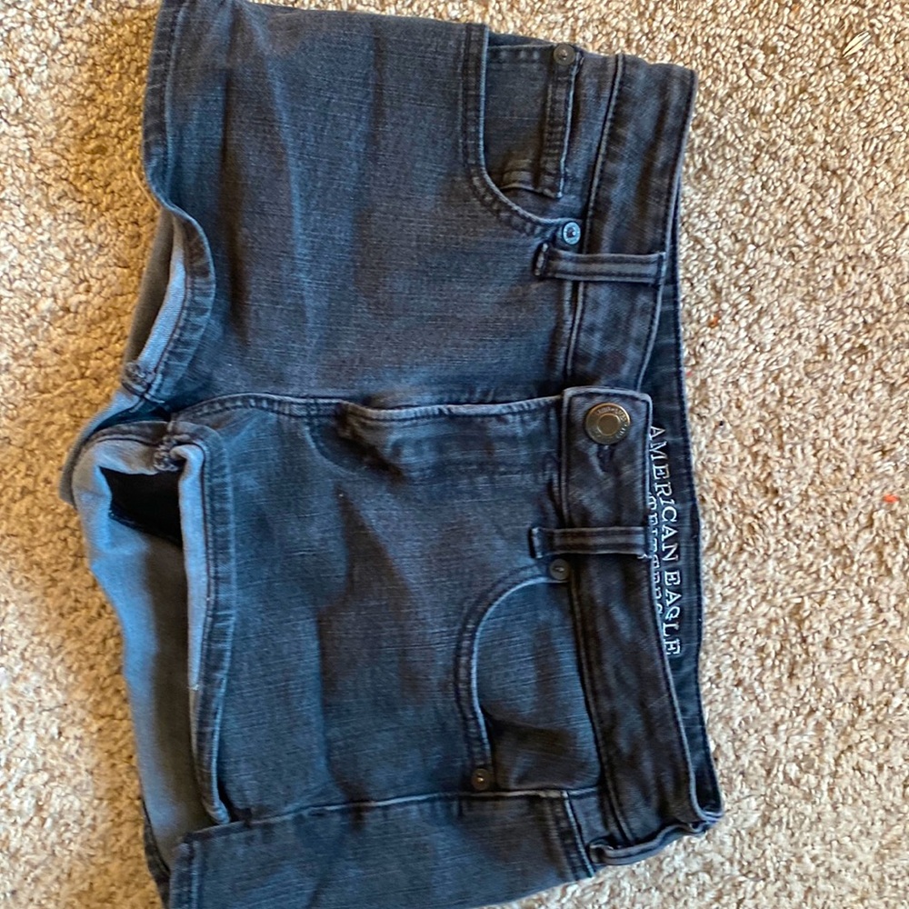 All black American Eagle shorts new but they are just too small for me.
